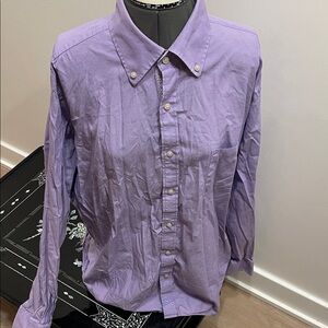 Tailorbyrd Lavender 100% Cotton Casual Button Down Shirt